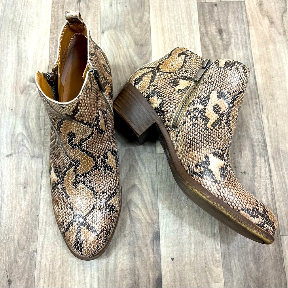 Lucky Brand | Snakeskin Ankle Boots